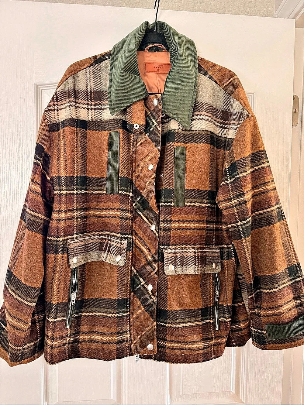 BlankNYC Situationship Plaid Shirt Jacket